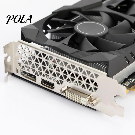Настольная видеокарта RX580 с двойным вентилятором 8 ГБ GDDR5 256-битная DP/HDMI-совместимая Аксессуары для игрового компьютера