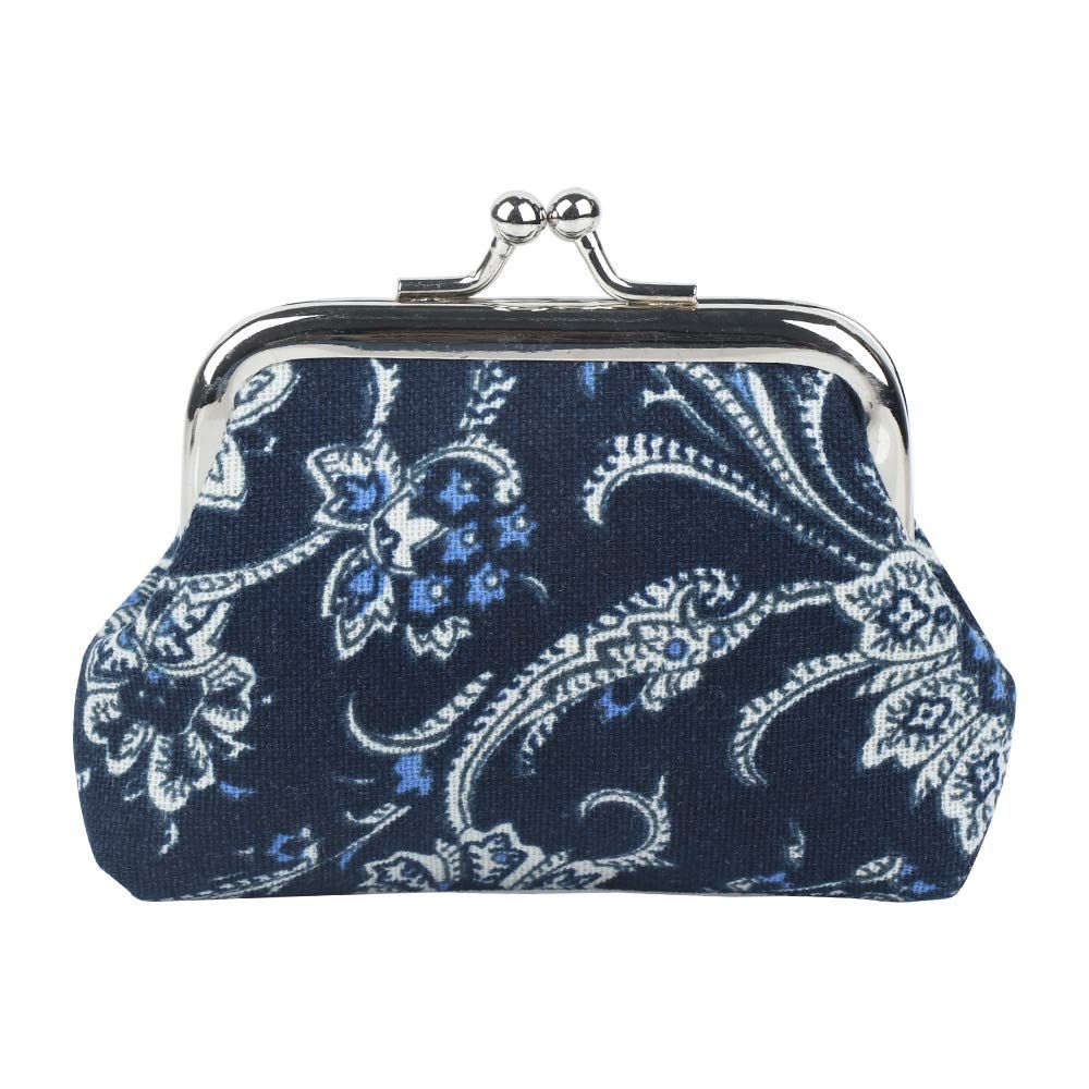 Vintage Fashion Hasp Women Girl Flower Clutch Bag Card Holder Coin Purses Small Wallet