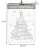 Christmas Window Decorations Stained Glass 3D LED Christmas Tree Double-Sided Battery Operated