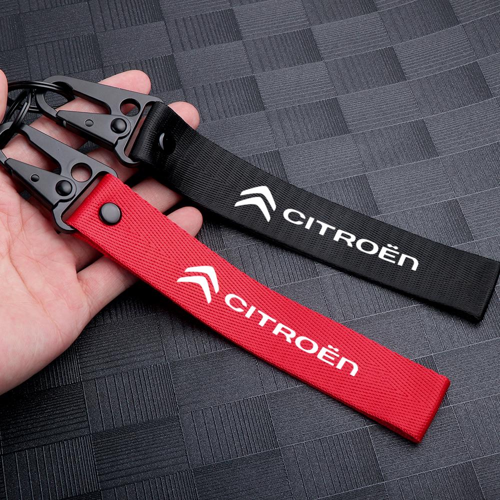 Металлический брелок-держатель для ключей с логотипом автомобиля для Citroen C1 C2 C4 Grand Picasso C4L C5 VTS C-ELYSEE Berlingo C3 Aircross Брелок-подвеска