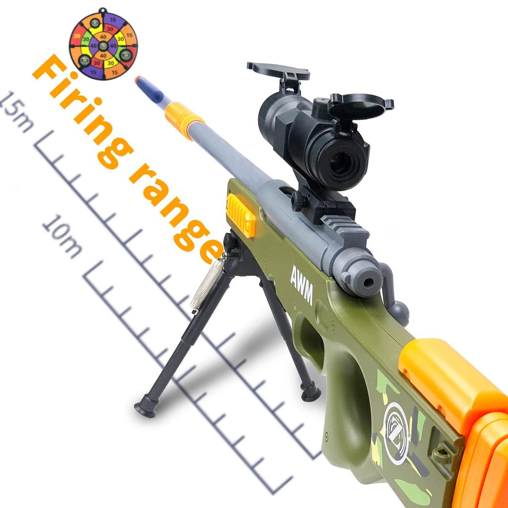 AGM MASTECH AWM Дробовик-бластер с выбросом гильз 40 патронов 12 2 обоймы Бластер Игровой набор для взрослых - Стрелы, Гильзы, (4-зарядная перезарядка) - Мальчики,