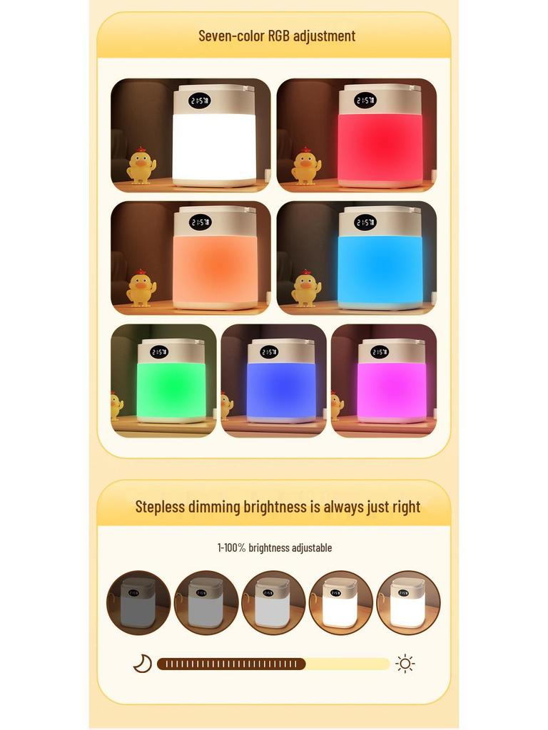 Светодиодный ночник с пультом - Лампа для сна ребенка и защиты глаз, прикроватная лампа для кормления грудью и детской комнаты