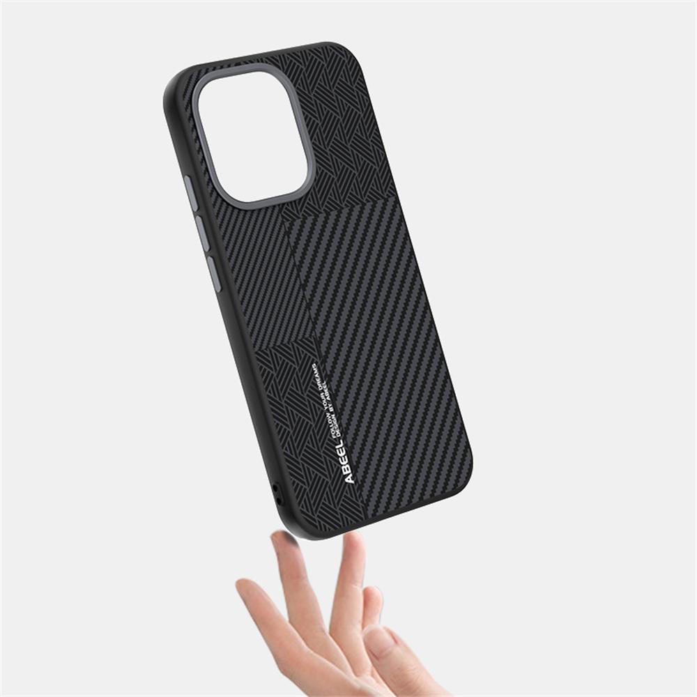 ABEEL Для Oppo Reno15 Pro Max 5G (Глобальный)/Reno15 Pro 5G (Китай) Магнитный Чехол ПК + ТПУ + Алюминиевый Сплав + ПУ Кожа Тонкая Задняя Крышка Телефона