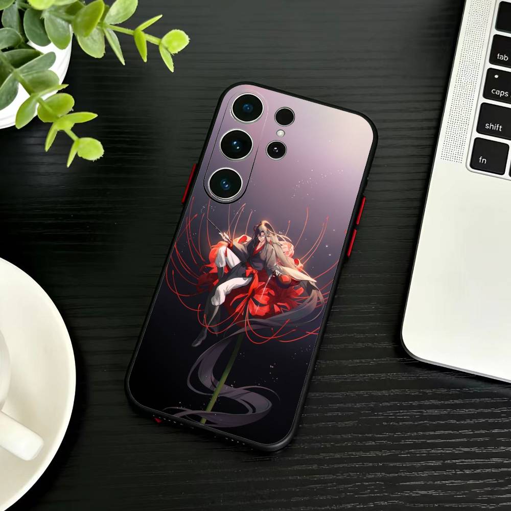 Чехол для телефона Grandmaster M-Демоническое Культивирование для Samsung S26, S25, S24, S23, S22, S21, S20, Ultra, Plus, FE Черный Мягкий Чехол