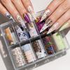 Leopard Print Nail Foils Flower Nail Art Stickers Professional Manicure Decals  Nail Decoration