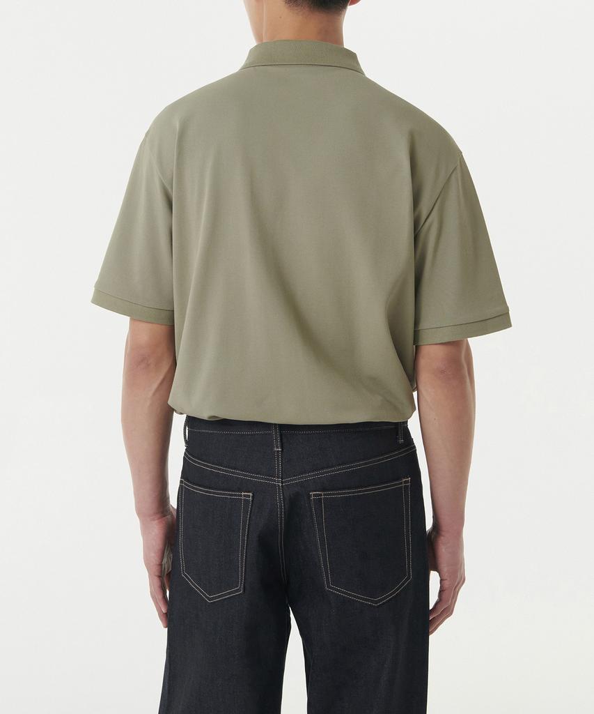 MUSINSA STANDARD [Cooltandard] Relaxed Fit Pique Polo Shirt [Sage]