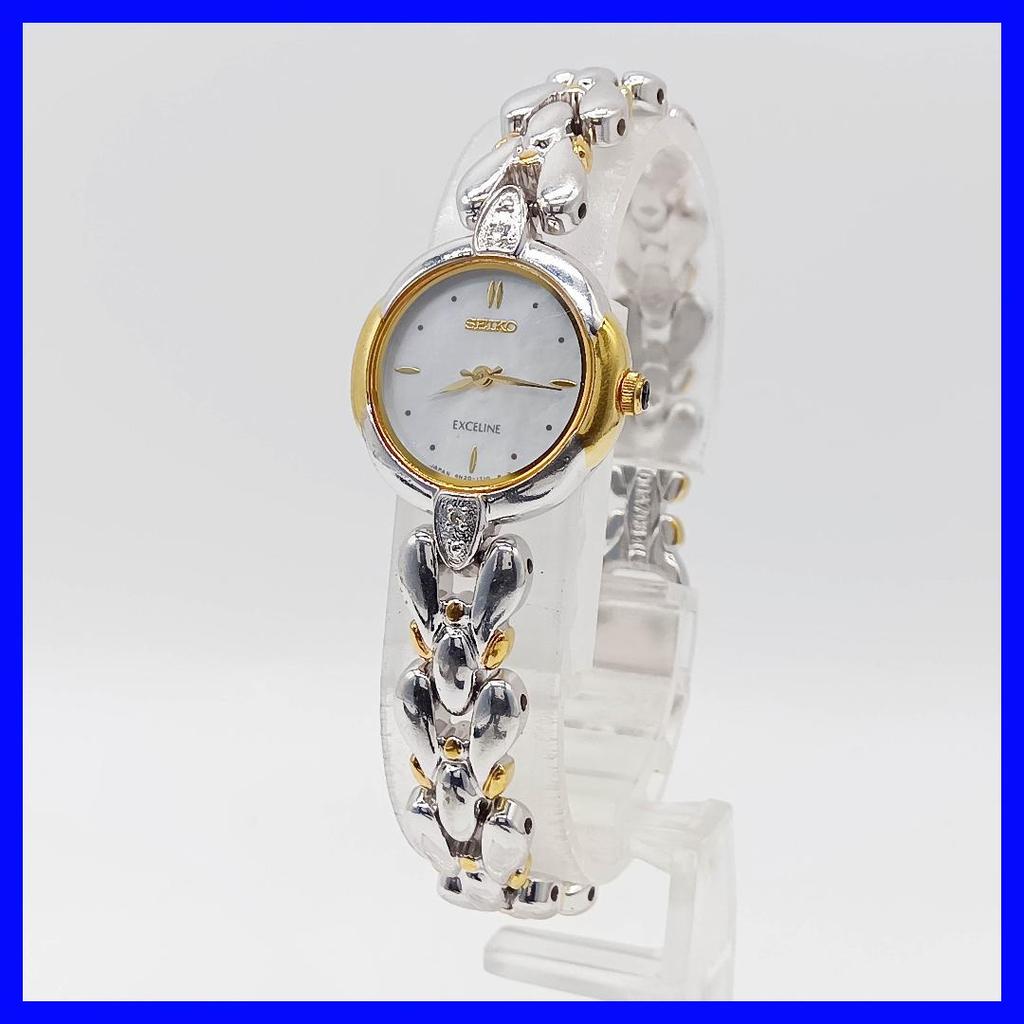 [USED] 375 Free Shipping Battery Replaced SEIKO Exceline Women's Watch