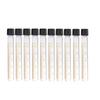 Lot(5) 5-50ml Lab Clear Glass Test Tube Round Bottom Graduated with Screw Cap