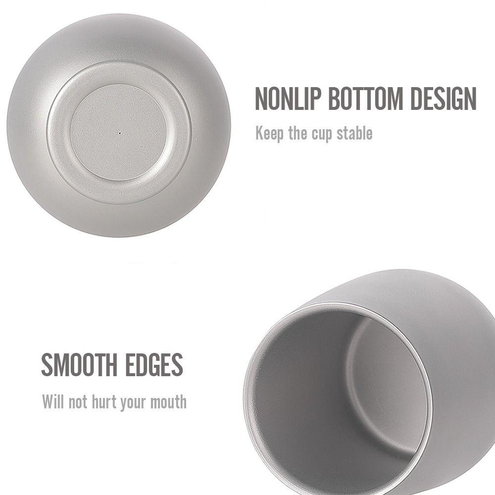 Lightweight Double-Wall Eggshell Tumbler Egg-Shaped Outdoor Drinkware Camping Coffee Cup Picnic