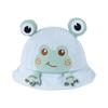 Детская шляпа-ведро с рисунком лягушки унисекс для мальчиков и девочек, солнцезащитная шапка, милая шапочка для малышей с милым вышитым узором