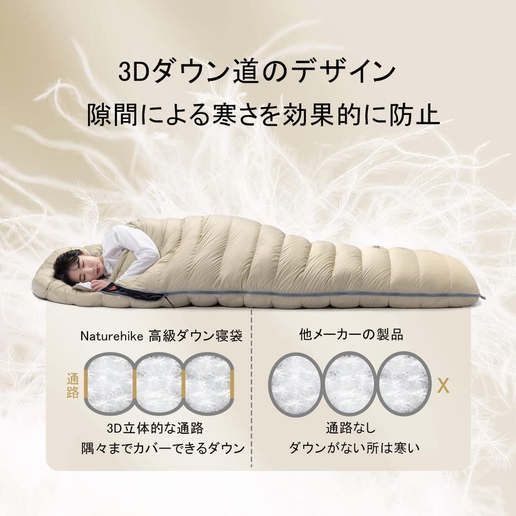 Naturehike Пуховый спальный мешок можно растянуть Спальный мешок для 1 конверта 4 тепловых холодных катастроф сон в горах мягкий для хранения мешок