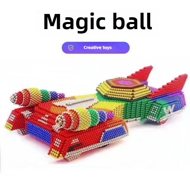 3 мм 216 штук Баккиболы 14+ Магнитные шарики Снятие стресса Магнитная развивающая строительная игрушка