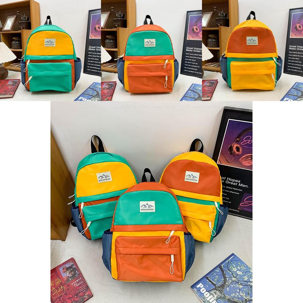 Детский рюкзак для малышей с дизайном color blocking для детского сада