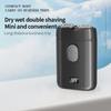 Двухголовочная аккумуляторная мужская портативная электробритва