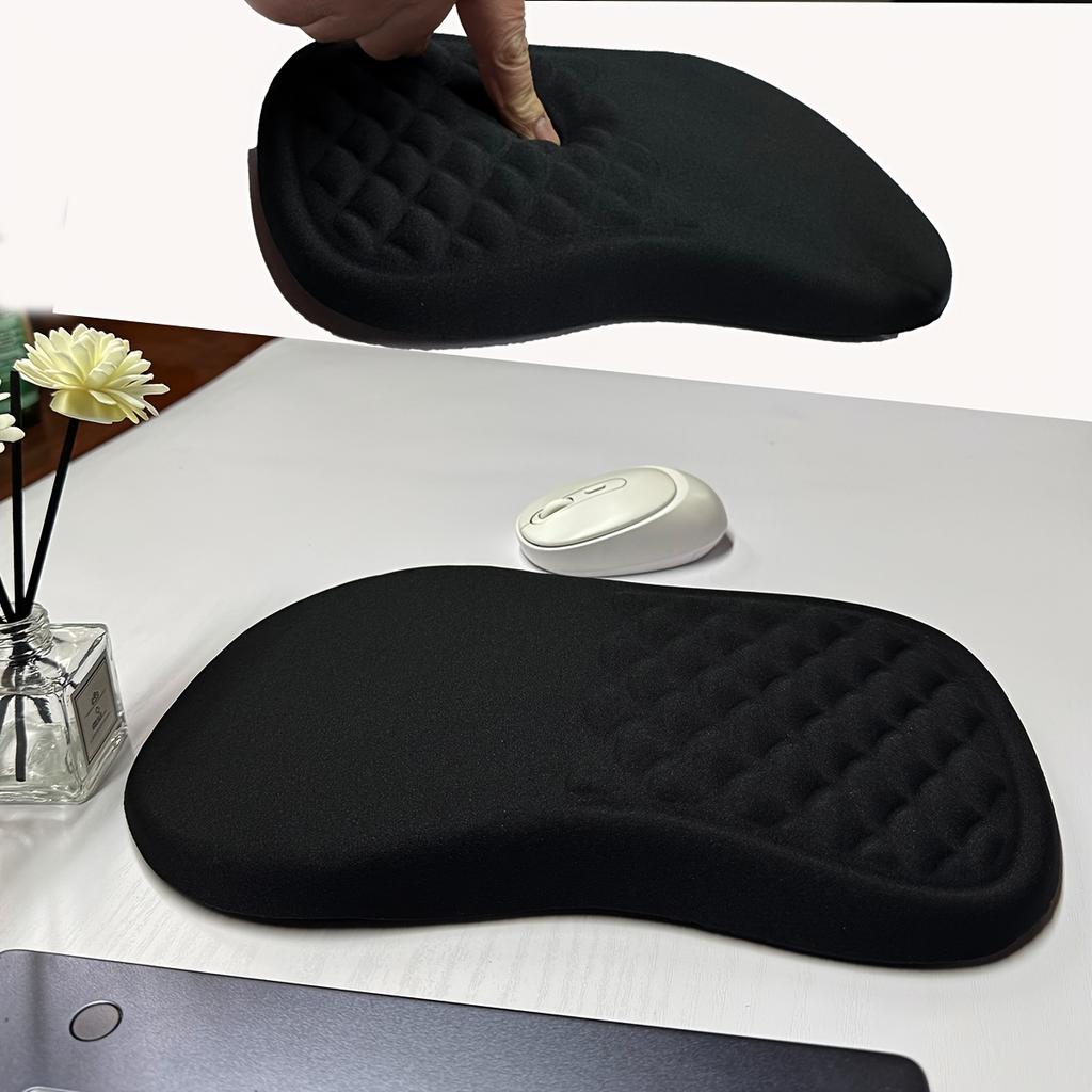 Ergonomic Mouse Pad with Wrist Support, Anti-Slip Rubber Base, Durable Edges, Smooth Surface for Gaming &Office Work,Quilted Texture for Enhanced Grip