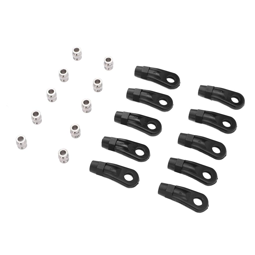 10PCS M4 RC Link Rod Ends M4 Plastic Tie Rod End Ball Joint Link 1 10 Crawler Link Ends for Axial SCX10 I II III