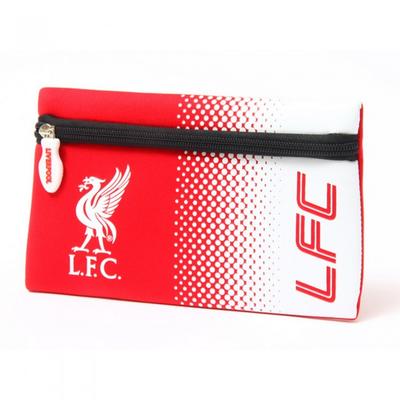 Liverpool FC Официальный пенал с выцветшим плоским футбольным гербом