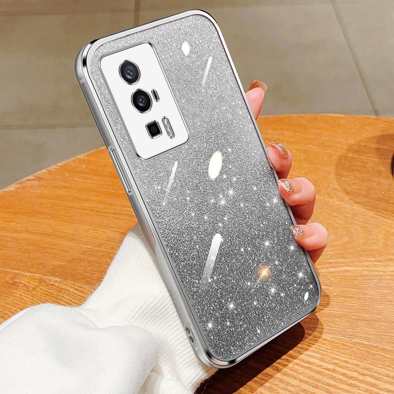 KEYSION Роскошный чехол-бампер с блестками для Xiaomi POCO F5, прозрачный, мягкий ТПУ, противоударная задняя крышка для POCO F5 Pro
