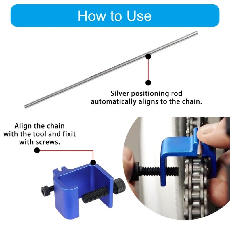 Chain Alignment Tool Suitable for Motorcycles and Dirt Bike, Quick Accurate Alignment Tool Motorcycle Repair