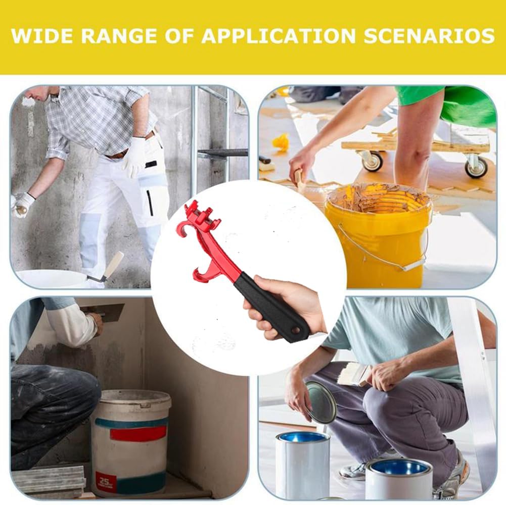 Многофункциональный ключ для открывания крышки ведра с краской, открывалка для ведра, алюминиевый сплав, экономия труда, ключ для пробки, инструмент для открывания крышки металлической бочки