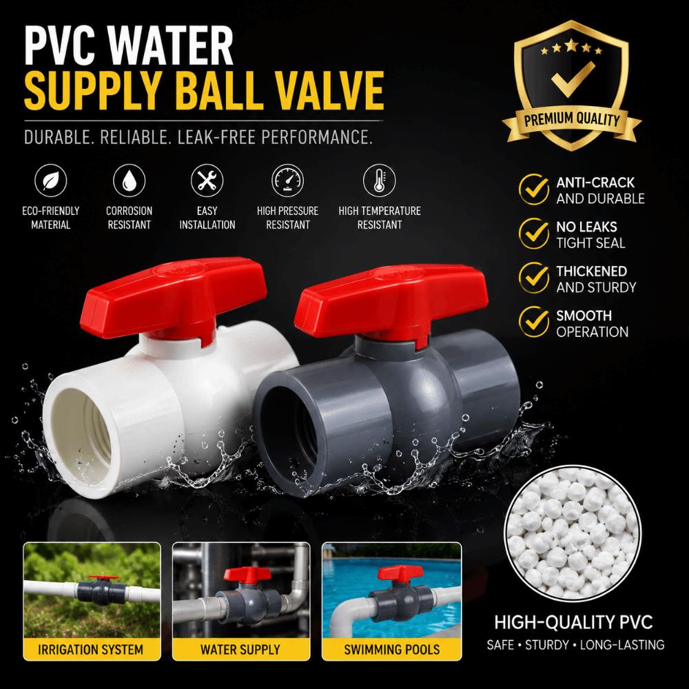 Corrosion Resistance PVC Pipe Fittings PVC Valve Switch Aquarium Accessories