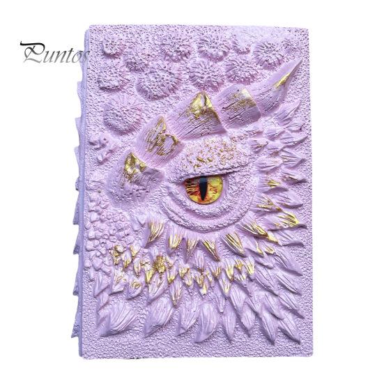 3D Dragon Eye Journal Твердый переплет из смолы Винтажный тисненый Devil Eye Дорожный блокнот Скетчбук Блокнот Дневник Коллекция Любителей Драконов Подарок