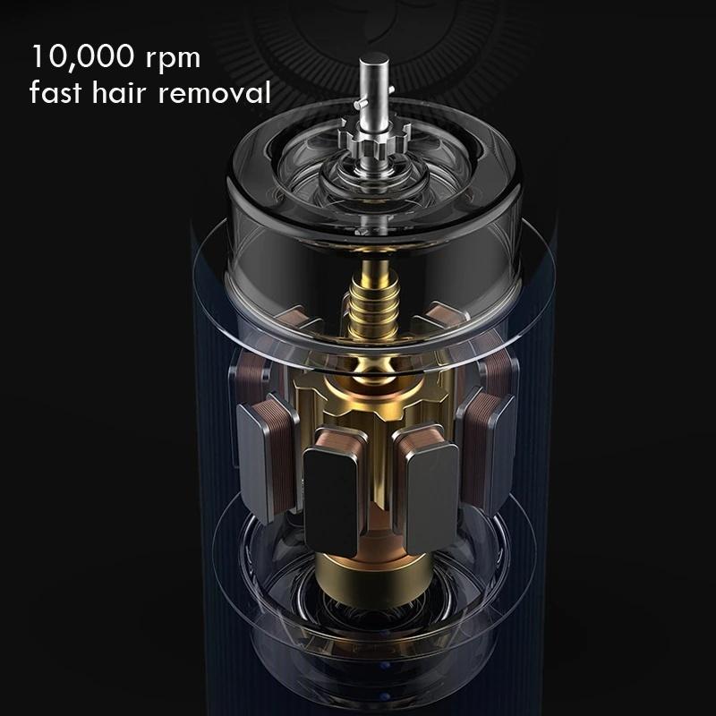 Мини-моющаяся электробритва, перезаряжаемая от USB бритва для мужчин, бритва для бороды двойного назначения с влажной и сухой сушкой