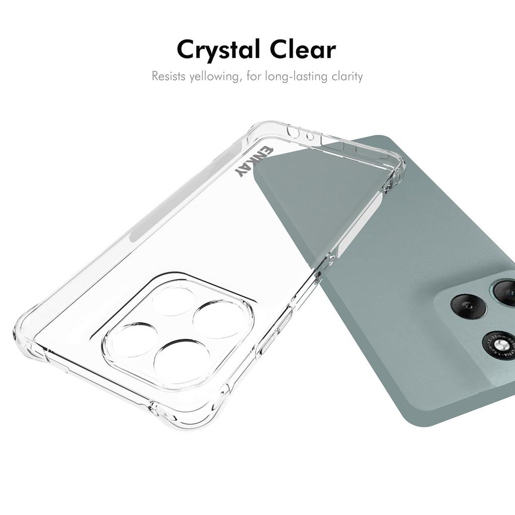 Прозрачный чехол для телефона Motorola Moto G86 5G, противоударный, противоскользящий чехол из ТПУ