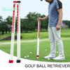 Golf Ball Retriever - Holds 21 Balls, Professional Pick-up Sucker Tool, Release-Ready Head, Plastic Ball Retriever Tool