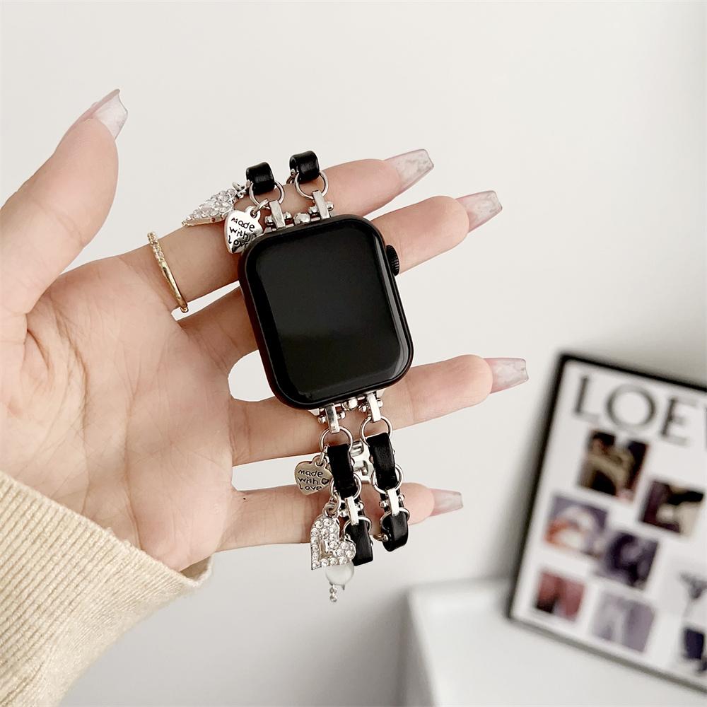 Кожаный ремешок для ремешков Apple Watch Ultra 2, 49 мм, 41 мм, 45 мм, 44 мм/40 мм 38/42, браслет ручной работы в стиле ретро, серия 8, 9, 7, 6, 5, 4, 3 SE, ремешок