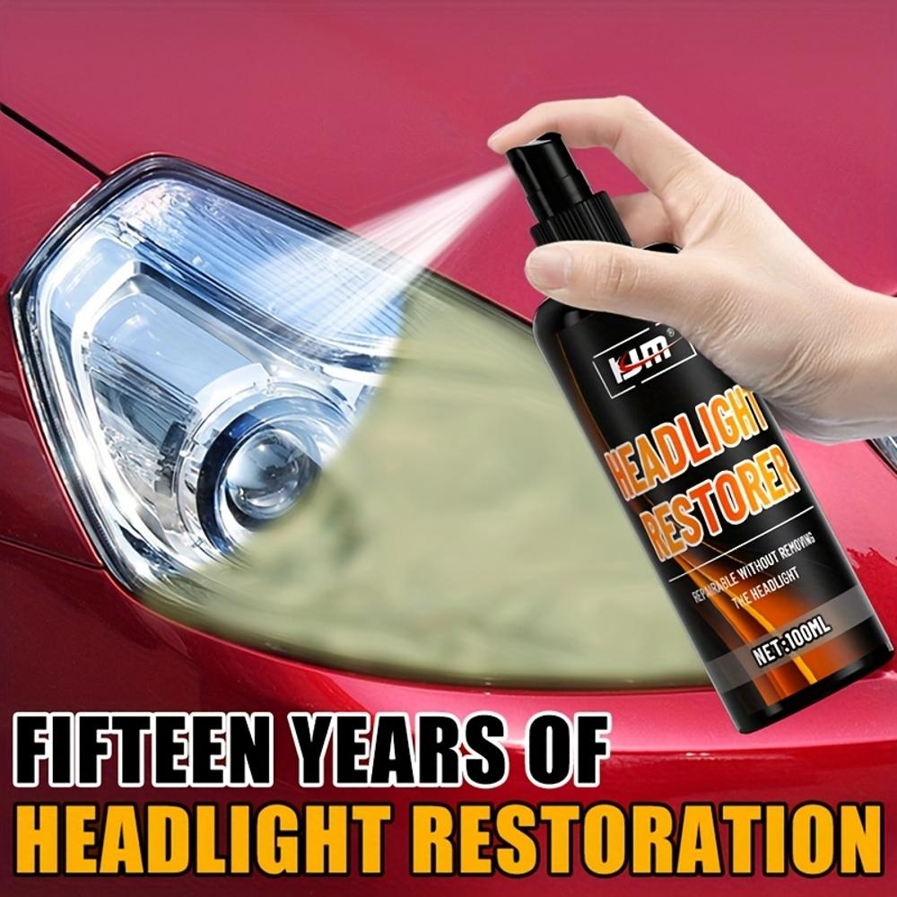 Professional Automotive Headlight Repair Kit, Automotive Headlight Repair Spray, Easily Solve the Problem of Headlight Oxidation
