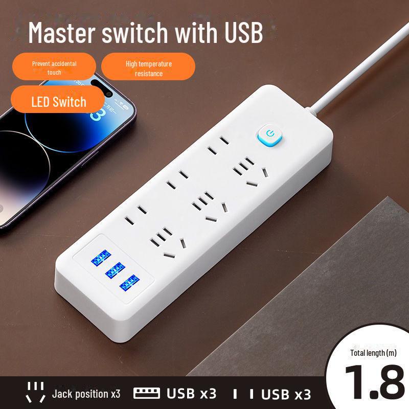 Xiaomi Smart Power Strip с USB, многофункциональный удлинитель, розетка для домашнего офиса