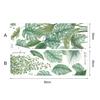 2Pcs Tropical Monstera Leaf Adhesive Wall Sticker Living Room Background
