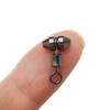 Portable Durable Stainless Steel Solid Rings Tackle Fishing Rolling Swivels Connector Ball Bearing