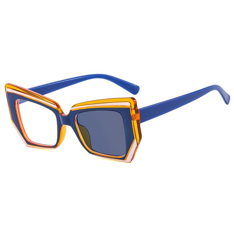 Fashionable Polygonal Luxury Design Women Eyeglass Frame Anti Blue Light Photochromic Reading Glasses Hyperopia Degrees +1 To +6