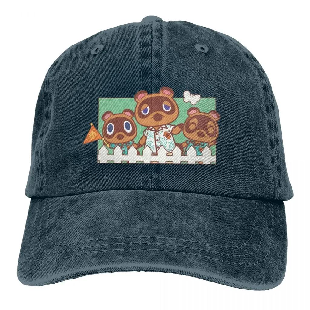 Кепка Animal Crossing Timmy Game Multicolor с козырьком для мужчин и женщин, ковбойская кепка Tom Nook Family, бейсболки с защитным козырьком