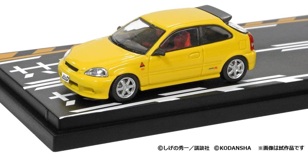 Initial D Набор Дайки Ниномия Civic Smiley Сакаи Integra Готовая модель MD64209 MODELER'S 1/64 Том 9 (ЕК9) & (DC2)