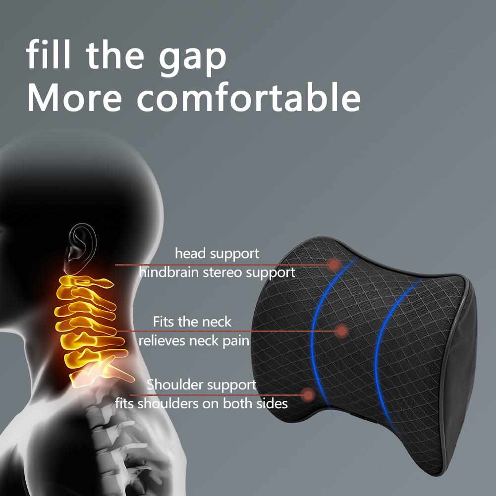 Подушка для подголовника для шеи автомобиля, подушка для автокресла, защита для головы, автомобильное сиденье, подставка для шеи, память, хлопок для офиса