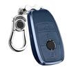 [PELKER] Металлический + Кожаный Чехол для Ключа Mercedes Benz A-Класс B-Класс C-Класс