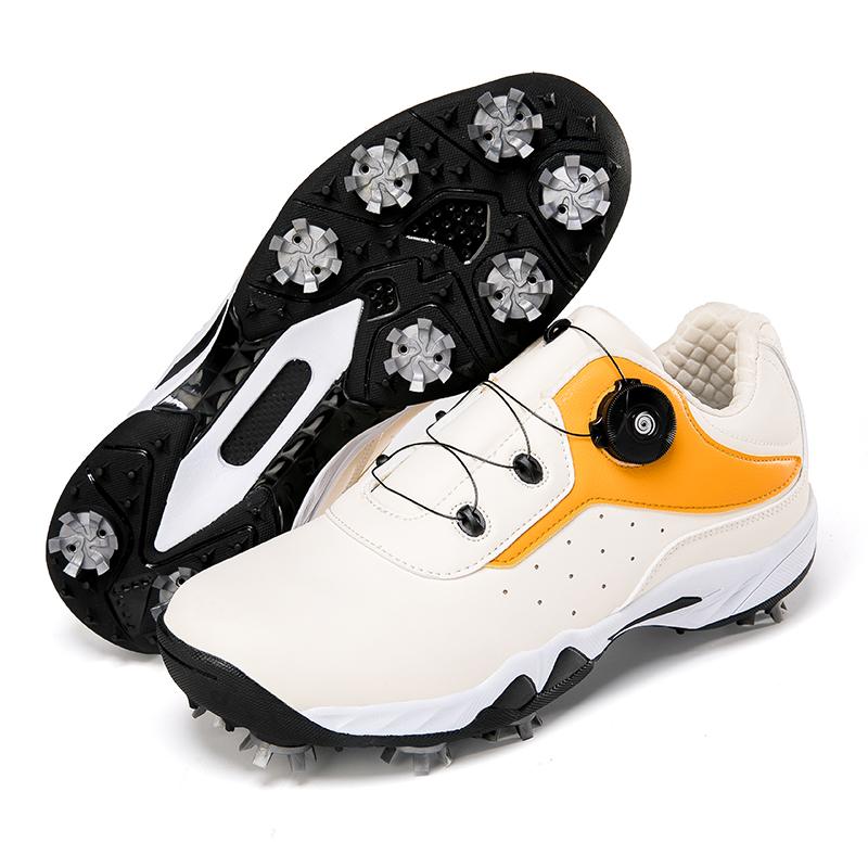 Men Golf Shoes Professional Spikes Golf Sneakers Outdoor Walking Sneakers Comfortable Athletic Footwears