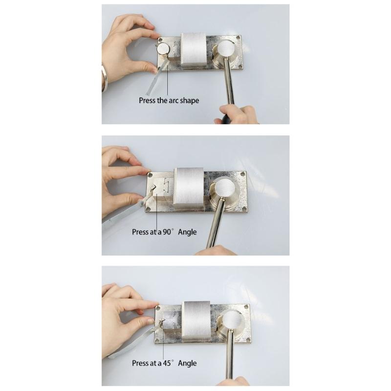 Профессиональный инструмент для гибки колец Машина для гибки ювелирных колец Регулируемый инструмент для гибки для изготовления ювелирных колец, серег