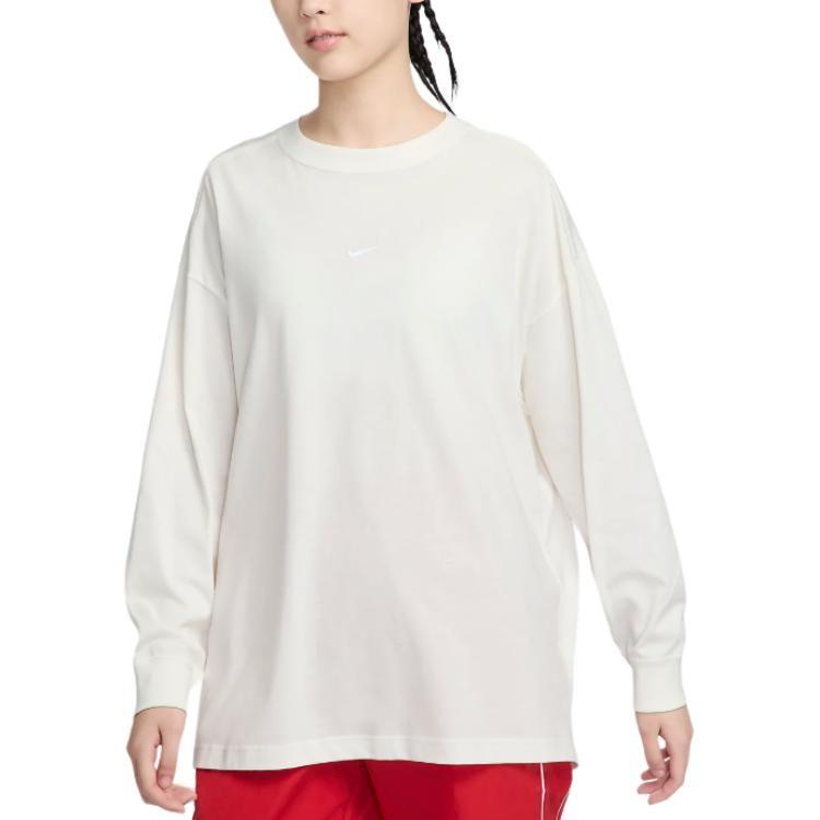 Nike Sports Life Collection Drop Shoulder Sleeve T Shirt Women's White DM6233-133