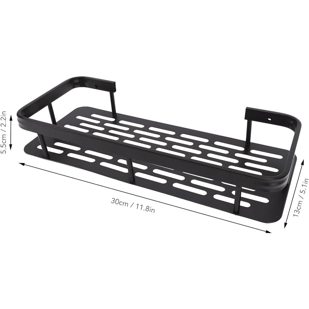 1 шт. Алюминиевая сверхпрочная самоклеящаяся полка для ванной комнаты, Современный стиль, Настенная, Одинарная полка,