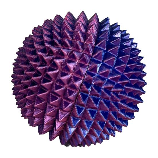3D-печатный шипастый массажный мяч для снятия стресса Шипастый массажер-ролик Плантарный фасциит Физиотерапия Инструменты для снятия напряжения в руках