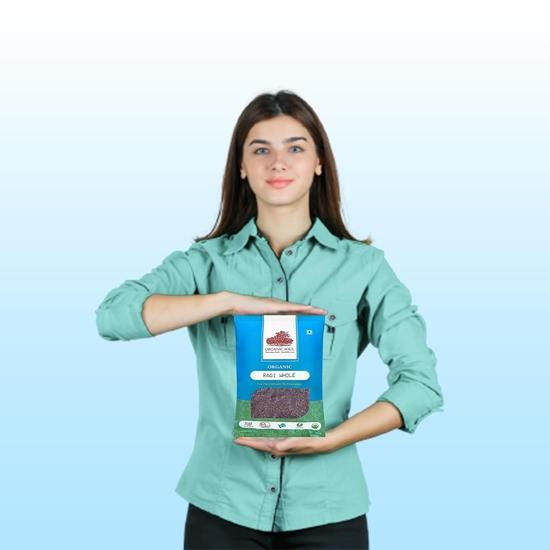 Органическое раги цельное | Пшенные пальчики 450 г | (Цельное зерно) Не содержит химикатов и пестицидов | Органический сертифицированный продукт | Сертифицированный NPOP