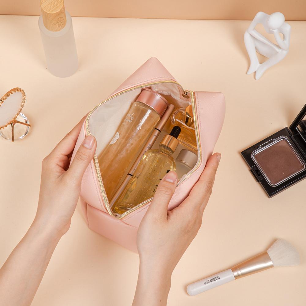 1 шт., портативные косметички из искусственной кожи, водонепроницаемые дорожные косметички для женщин, маленькие, средние и большие косметички-органайзеры