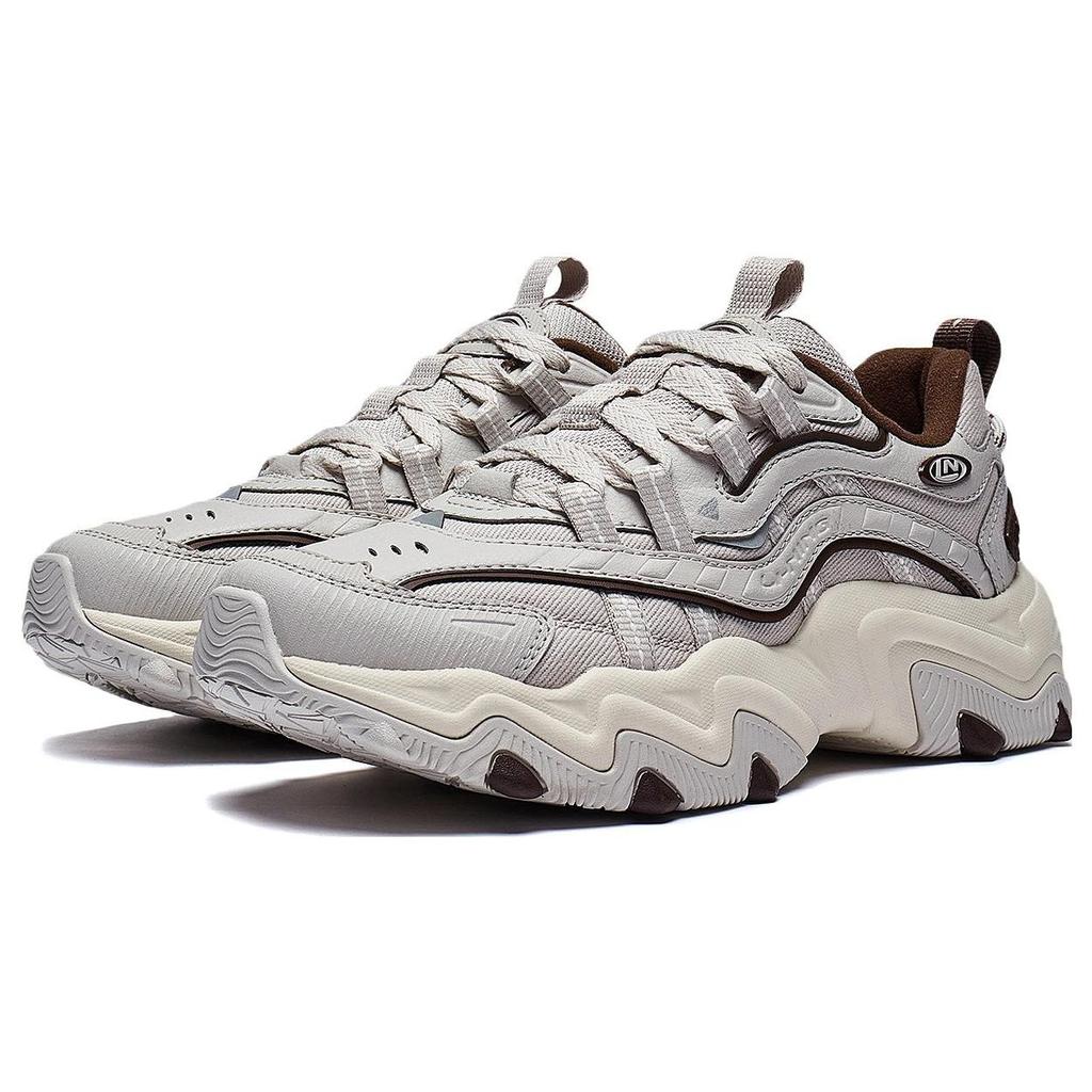 Li-Ning Cat Paw Lite 2 Удобные прочные повседневные туфли с низким верхом Женские кроссовки Серые AGCT358-2