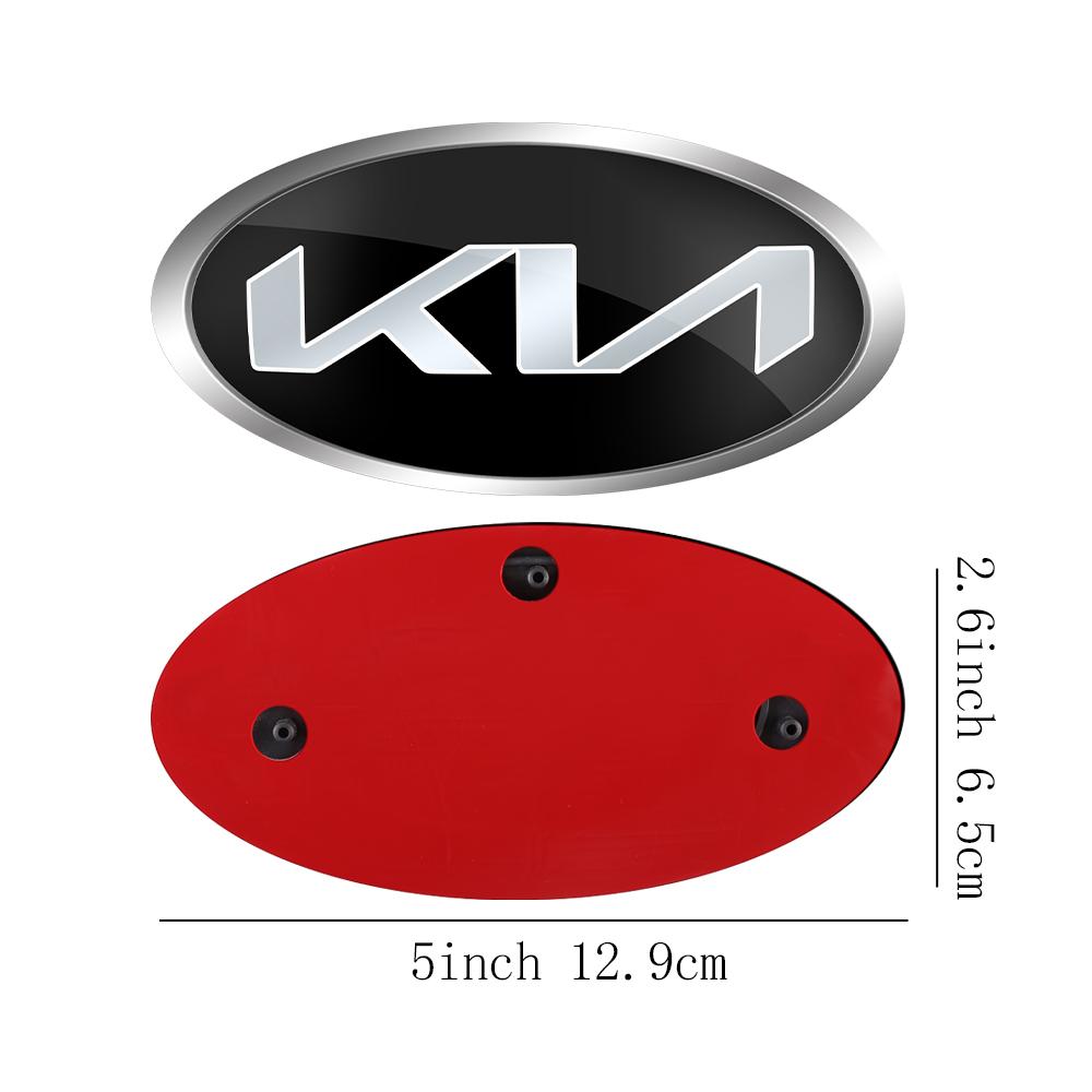 AABIU1 Car Front Hood Emblem Rear Badge Logo Sticker For KIA Sportage Ceed Sorento Cerato Optima Picanto Rio Soul K5 Stonic Niro Forte