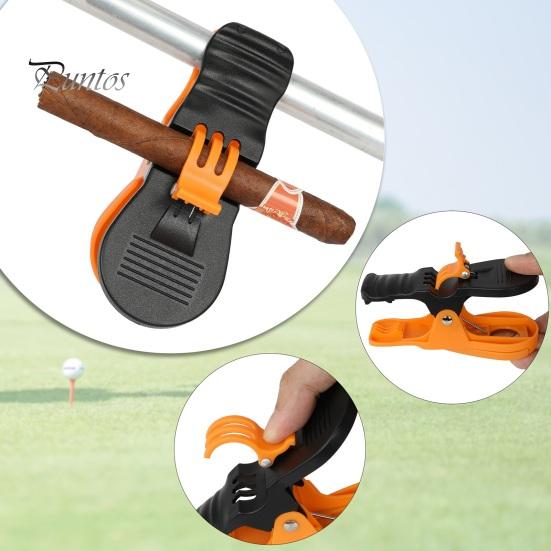 Держатель для дыма для гольфа, тележка для гольфа, зажим для подставки для дыма, пластиковая сумка для гольфа, зажим для тележки, дымовой маячок, аксессуары для гольфа для мужчин, гольфисты