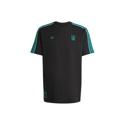 Оригинальная футболка Originals X Liverpool FC Collaboration FW25 Terrace Icons Свободного кроя Хлопок Круглый вырез Короткий рукав Мужские топы JW5470
